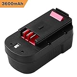 Upgraded 3600mAh HPB18 Replacement for Black and Decker 18V Battery HPB18-OPE 244760-00 A1718 FSB18 FS18FL Firestorm Cordless Power Tools
