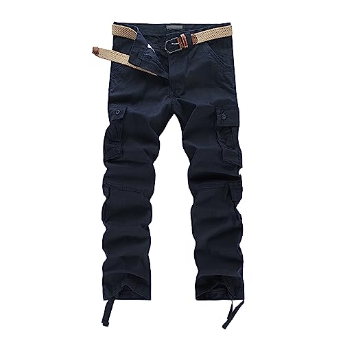 BDU Pantalon militaire homme bleu 1 taille 48 léger décontracté treillis multi-poches