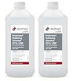 Dealmed Isopropyl Rubbing Alcohol 70% USP, First Aid Antiseptic, 16 fl. oz. (2 Pack)