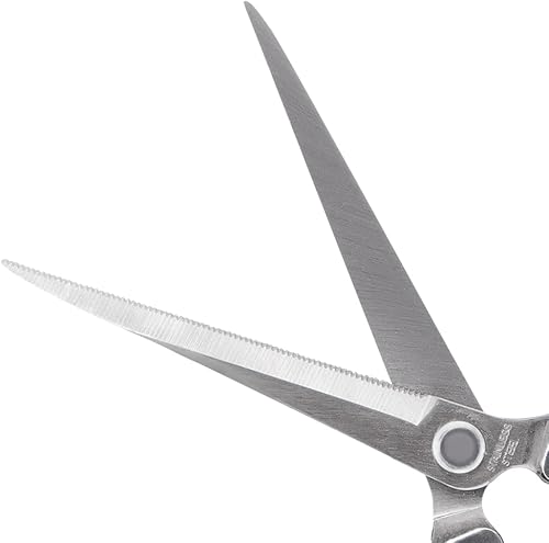 Miniatura 3 de Zenport Cizalla H312, acero inoxidable extralargo de 3.25 pulgadas, cuchillas dentadas