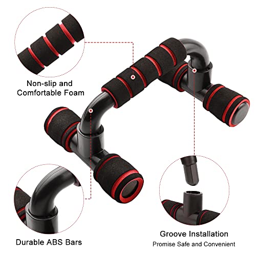 Push Up Bar, Pushup Handles With Cushioned Foam Grip, Push Up Handles For Floor, Portable Ergonomic Push Up Stand For Home Gym #TOP2