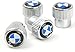 Valve Stem Caps, Tire Valve Stem Caps for BMW, 4 Pcs Silver