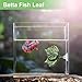 CAPASTEC Betta Fish Leaf, Natural Habitat Simulation for Betta Spawnings Grounds, Betta Spawnings Leaves, Resting Bed, Double Leaves, Yellow Green