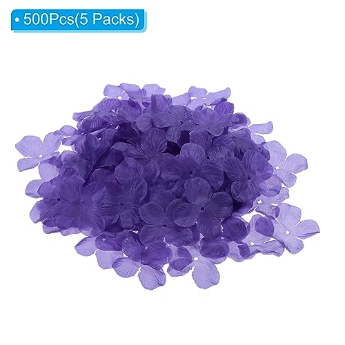 PATIKIL Artificial Flower Petals, 500Pcs Fake Flowers Silk Petal Decoration Supplies for Wedding Decor Bridal Party Event Dark Purple - Image 3