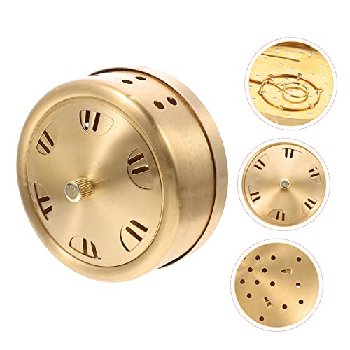 2 piezas Caja ajustable de moxibustión, herramienta portátil de terapia china, material de cobre, diseño compacto para múltiples partes del cuerpo, accesorio de masaje ligero miniatura 7