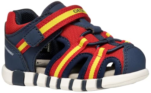 Geox B Sandal IUPIDOO Boy, Sandalia, Navy/Red, 25 EU