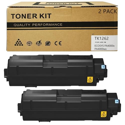 Image of TK-1262 TK1262 Toner Compatible for Kyocera TK-1262 TK1262 Compatible for Kyocera ECOSYS PA4000x PA4000wx Printer Toner 2 Pack High Yield