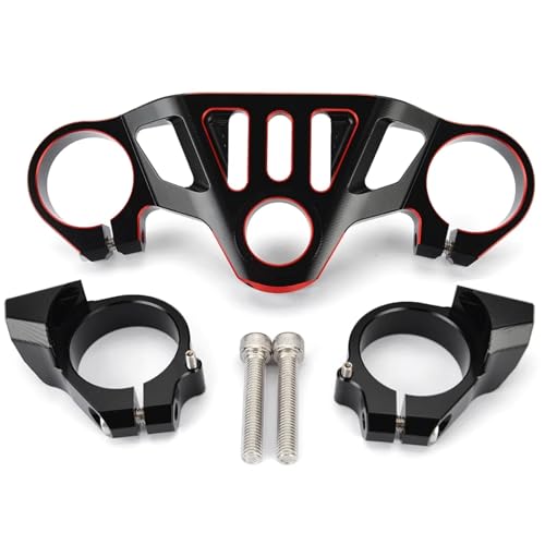 LJQTEOZ 2025 RS660 Motorrad Top Triple Clamp for Aprilia RS 660 21-24 Vorderradgabel Tieferlegung Tree Front End Obere(Style 2)