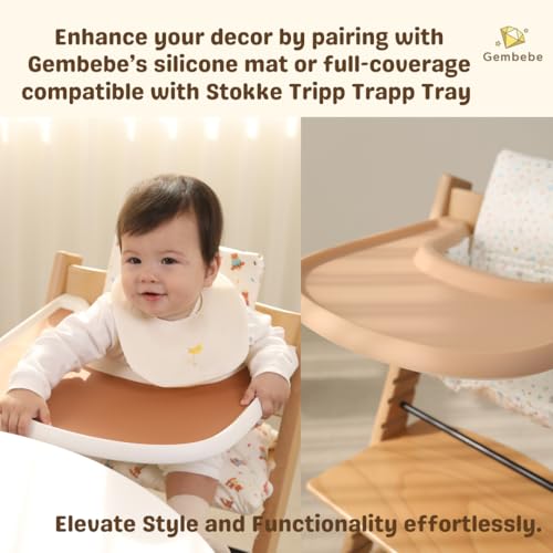 Image of Waterproof & Compatible Stokke Tripp Trapp Cushion Set Made Fabric from Korea 100% Cotton Stokke Tripp Trapp High Chair Cushion Set (Teddy Bear / 49.5 Counts)