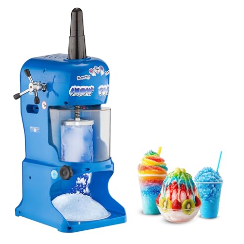 Snow Cone Machine - Electric Block Ice Shaver and Snow Cone Maker with Adjustable Blades for Parties, Events, and More by Great Northern Popcorn