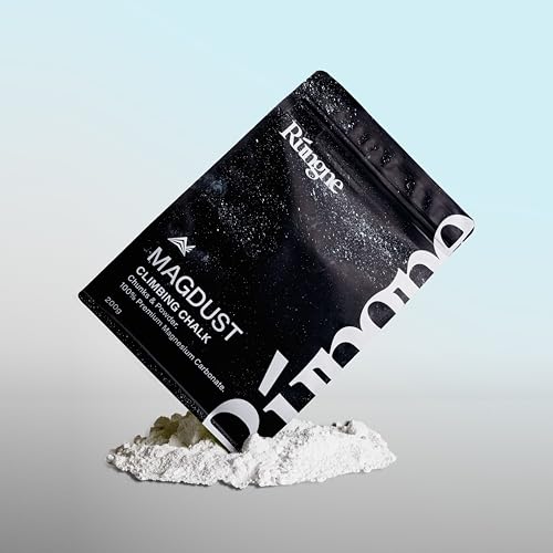 RUNGNE Magdust Chalk - Premium 100% Magnesium Sports Chalk for Rock Climbing, Bouldering, Gym, and Weightlifting - High-Performance Climbing Chalk Powder for Superior Grip - Non-Toxic Formula