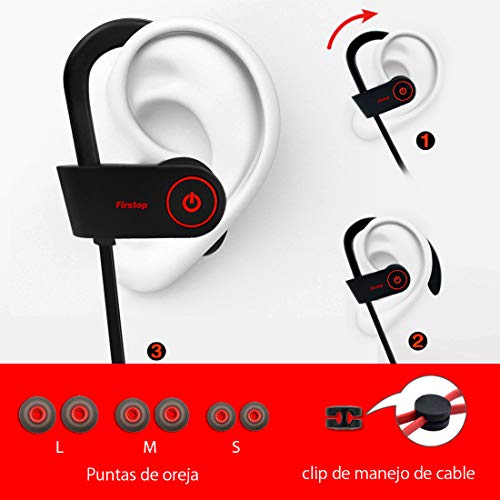 Firstop Auriculares Bluetooth Audífonos Inalámbricos Impermeables Ipx7 |  Outlet www.jardimartimoniz.pt