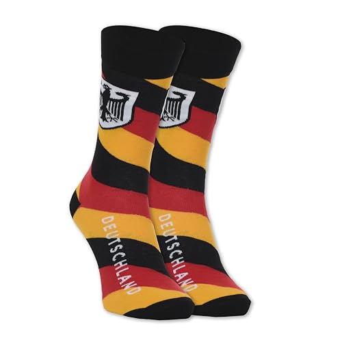 Euroscarves Chaussettes sur le thème de la campagne, XL, pointure 38-46 (Allemagne tricolore), Allemagne Tricolore, X-Large