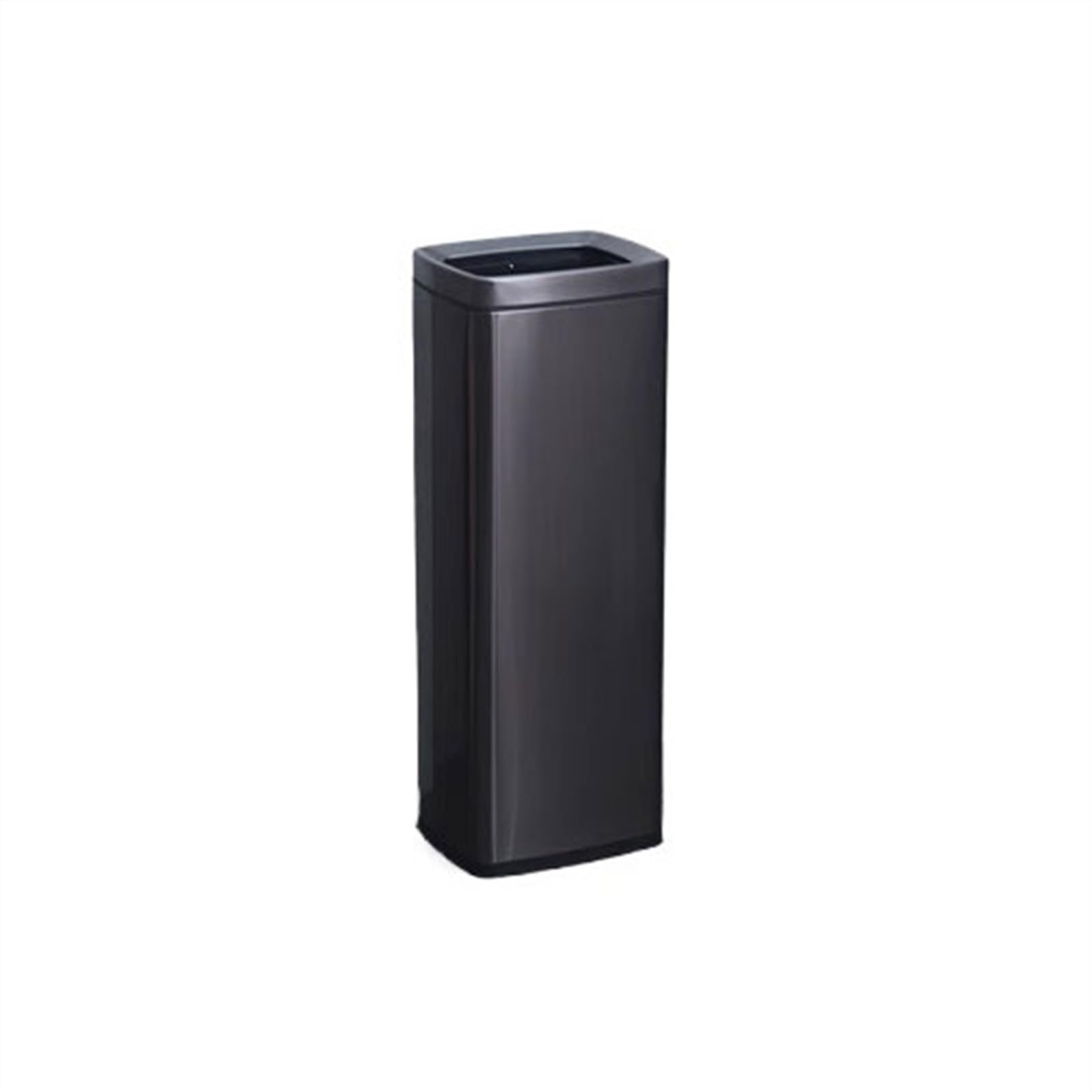 Corbeilles à déchets en acier inoxydable au design carré vertical épuré