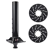 30K Lbs GTW Gooseneck to 5th Wheel King Pin Adapter – Fits 4' Round Tube Gooseneck Trailers, Converts for 5th-Wheel Hitch Towing, Heavy Duty Reinforced Rib Design, 5th wheel lube plate included