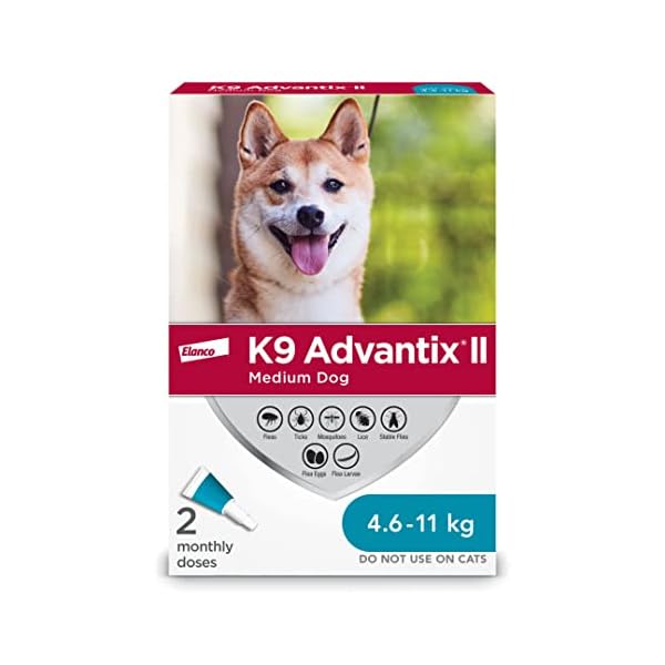 K9 Advantix II Flea and Tick Treatment for Medium Dogs weighing 4.6 kg to 11 kg (10 lbs. to 24 lbs.) K9 Advantix II Flea and Tick Treatment for Medium Dogs weighing 4.6 kg to 11 kg (10 lbs. to 24 lbs.)