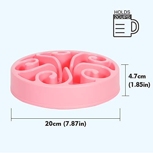 Slow Feeder Dog Bowl Non Slip Non Toxic Healthy Feeder No Chocking Dog Food Water Bowl For Medium Small Pet #TOP5