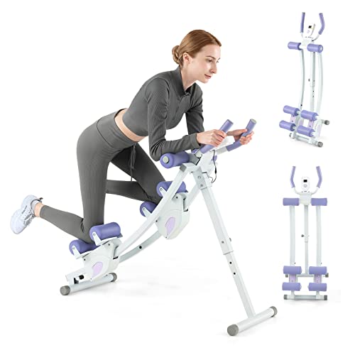 Goplus Foldable Core Abdominal Trainer, AB Workout...
