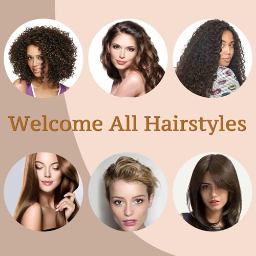 ENGHEK Curly Hair Brush, Bounce Curl Brush for Curl Hair, Curl Defining Brush for Women Men, Detangling Curl Brush Boar Bristle Hair Brush Less Pulling, Hair Separation - 6