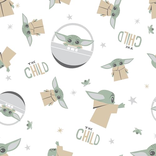 Image of Lambs & Ivy Star Wars Mandalorian The Child /Baby Yoda /Grogu Fitted Crib Sheet