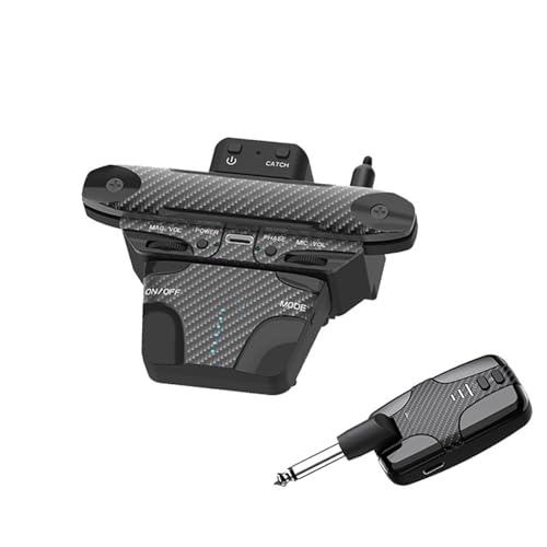 Guitar Pickup Professional Guitar Dual Pickup Vibration Drum Machine(Bk)