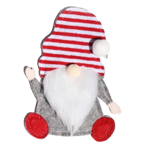 Portacubiertos de Navidad - Gnomo enano Elfo Cubiertos Funda para cubiertos | Decoraciones navideñas Cubiertas sin rostro de dibujos animados para cuchillos de fiesta, tenedores, decoración de mesa de