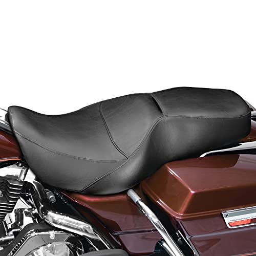 Two-Up Motorcycle Seats Rider Passenger Seat Fit For Harley Touring Road King 1997 1998 1999 2000 2001 2002 2003 2004 2005 2006 2007 Street Glide 2006-2007 [One Peice Driver & Passenger Seat] #TOP1