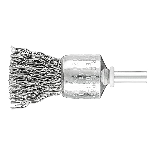Image of PFERD Tools Brush Untwisted PBU, Diameter 20 mm, Shaft Diameter 6 mm, Steel Wire Diameter 0.50, 43298004 - for Straight Sanders, Drills, Bending Shafts