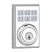 Kwikset 910 Z-Wave Contemporary SmartCode Electronic Touchpad Deadbolt, featuring SmartKey in Satin Chrome, Works with Alexa via SmartThings or Wink