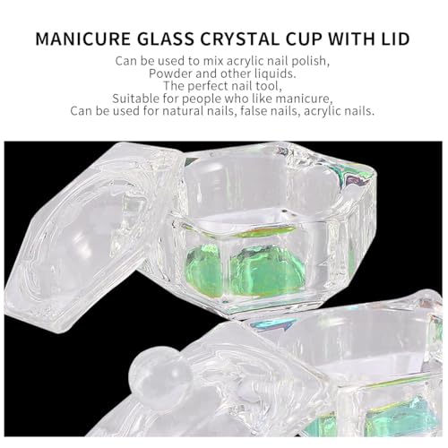 MAGICLULU 3 piezas vasos líquidos acrílicos para uñas miniatura 7