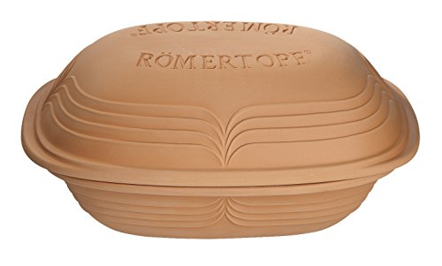 clay roaster cooking pot - Reston Lloyd Clay Pot, 4.1 Quart, Tan