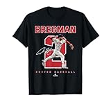 Number and Portrait Alex Bregman Boston Baseball MLBPA T-Shirt
