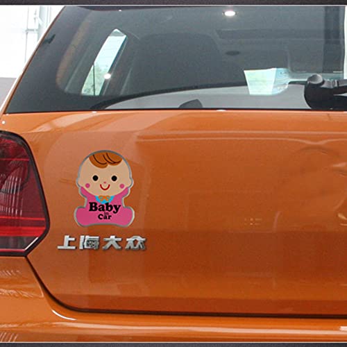 Image of YSY Baby in Car Stickers 3D Stickers Sign Metal Flag Emblem, 3D Car Kids on Board car Sticker 4.64 * 3.54in (Bady in car)