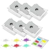 HiWin 6 Pack Replacement Dirt Disposal Bags Compatible with Roomba i7(7150),i7+/Plus(7550),s9+(9550) Robot Vacuum Cleaner