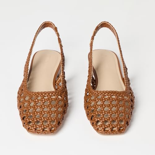 The Drop Women's Palma Woven Slingback Flat Sling Back Sandals3