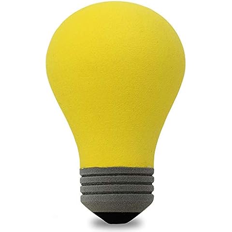Coolballs Cool Bright Idea Yellow Light Bulb Car Antenna Topper Auto Accessory Cover