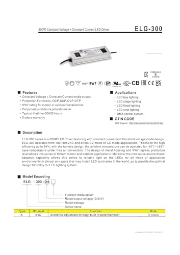 Alimentation à découpage ELG-300-24A résout les micro-coupures réseau - 3