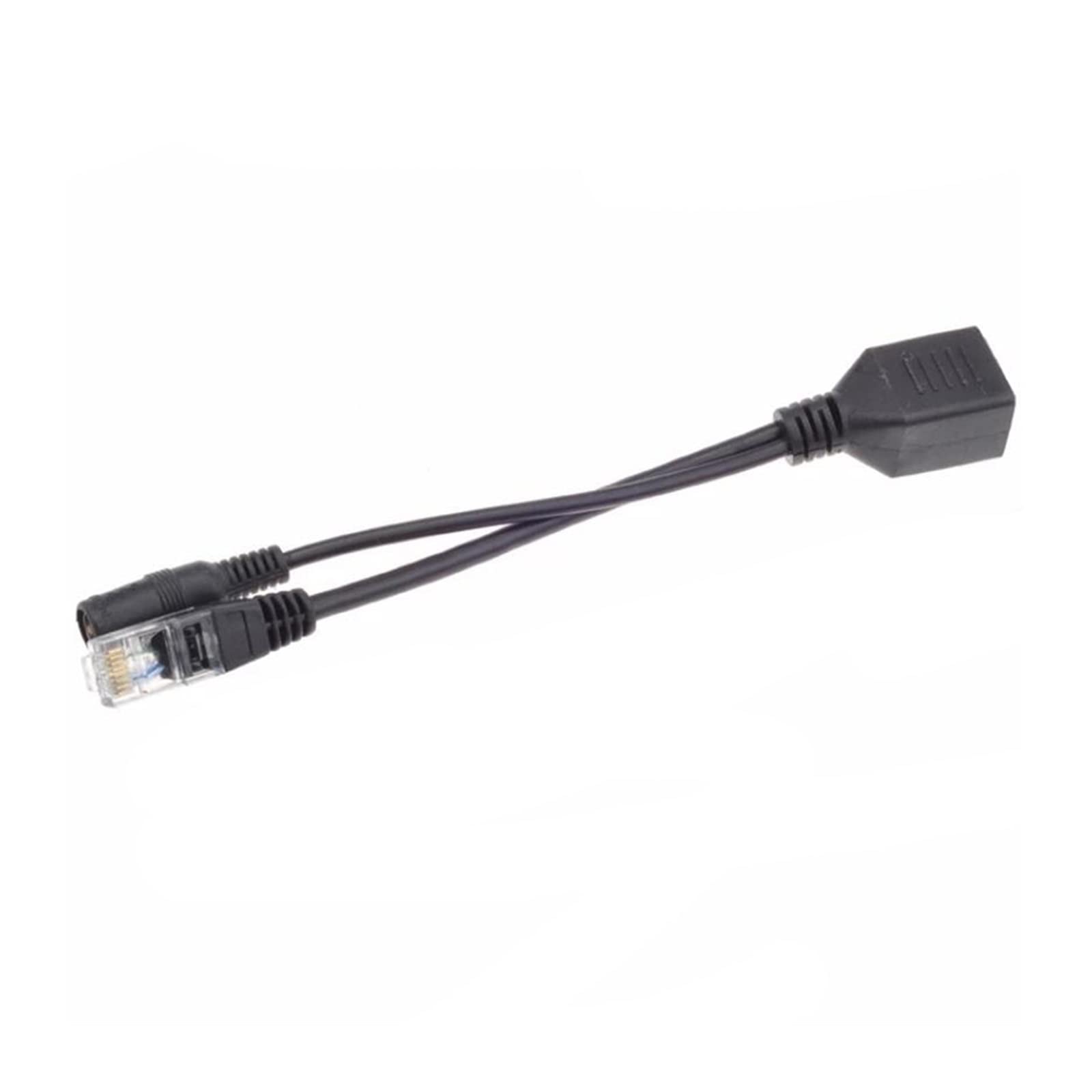 RIDENS 100PCS Cable Passive Power Over Ethernet Adapter Cable Splitter RJ45 Injector Power Supply Module