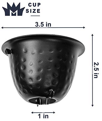 Monarch Rain Chains 18106 Aluminum Hammered Cup, 8-1/2 Feet Length Replacement Downspout for Gutters, Rain Chain 8.5 Ft, Black - Image 5