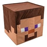 Disguise Minecraft, Accesorio cabeza Cuadrada de Steve, con licencia oficial, ajuste cómodo y diseño detallado, talla única para adultos.