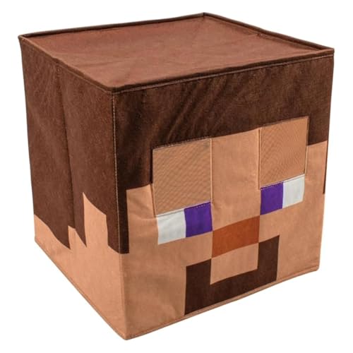 Disguise childrens Minecraft Block Headpiece, Official Minecraft Accessories, Single Size Costume Headpiece, A, One Size US, Steve