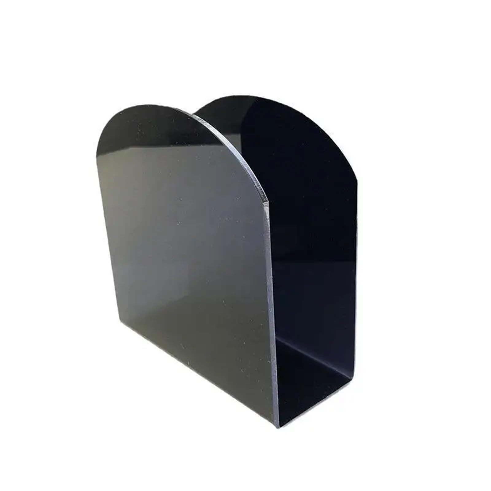Napkin Holder Napkin Organizer Transparent Holder Modern Tissue Box Square Paper Dispenser Case Vertical(Black)