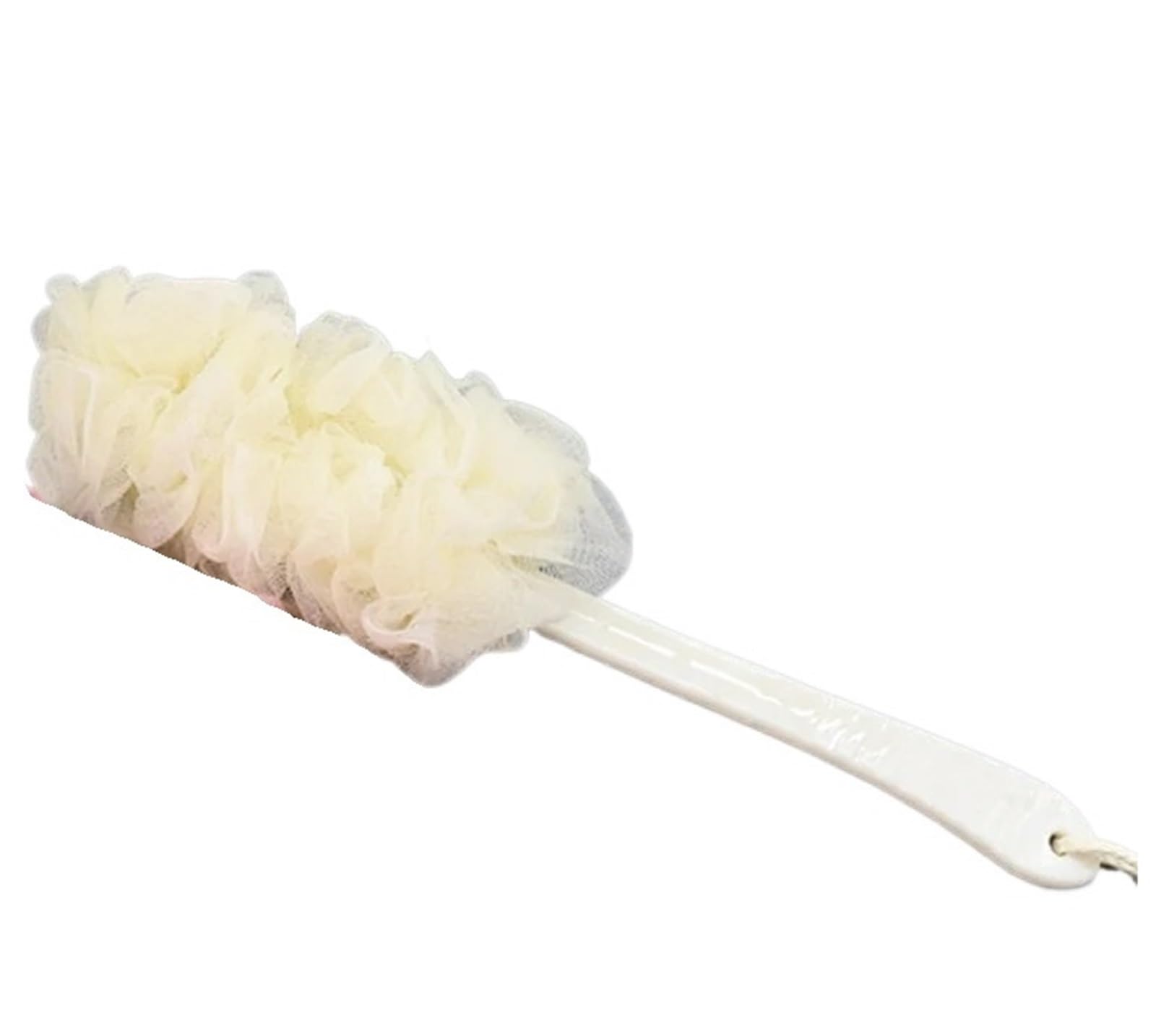 Rückenbürste 2Pcs Lange Griff Zurück Pinsel Körper Wäscher Dusche Hängen Körper Pinsel Schwämme Weiche Mesh Bad Dusche Pinsel Bad Zubehör Für Duschen(Beige)