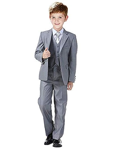 Costume de cérémonie garçon chic : ensemble veste et gilet col V premium