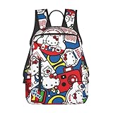 [ZOOKISS] ハローキティ (3) リュックサック アニメ バックパック 大容量 収納便利 軽量 通学 旅行 多機能 男女兼用 お祝い プレゼント リュック