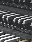 organo instrumento partes  ORGANO: Cuaderno de música para organista - Libro de partituras - Papel manuscrito - Música clásica - 17 pentagramas por página - 111 páginas - Gran formato - Solfeo