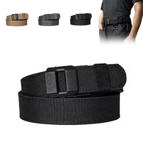 Edc Nylon Ratchet Belt, Adjustable Ratchet Belts for Men, Concealed Carry Belt with Automatic Slide Buckle Fit Pants