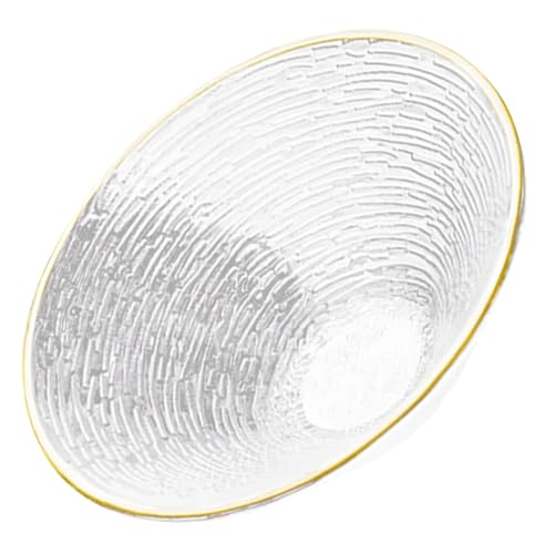 Mipcase Ciotola di Vetro Insalatiera per Frutta Dessert Portata Multiuso Elegante Resistente per Casa Ristorante Ospiti