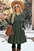 Sweater Dress Long Sleeve Dress for Women Fall Dresses for Women 2025 Cowboy Chic Fall Clothes Maternity Winter Christmas Dresses Green M #1