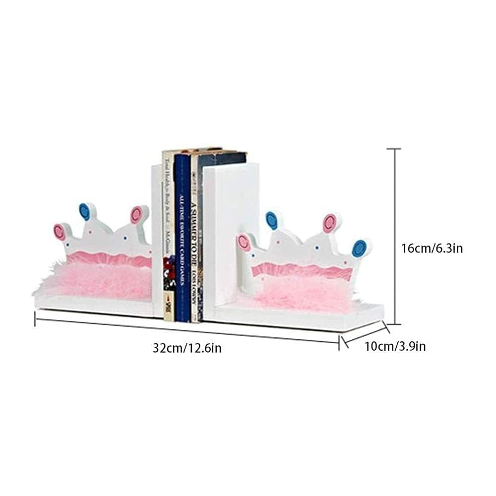 Sujetalibros Decorativos para Carpetas de Libros, Decoraciones de Almacenamiento de Escritorio para habitación Infantil, sujetalibros de Plumas, Tapones para Libros Pesados